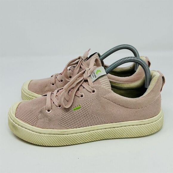 Cariuma Women's Pink Rose Low Top Canvas Sneakers Size 8 Casual Lace Up - Picture 7 of 13